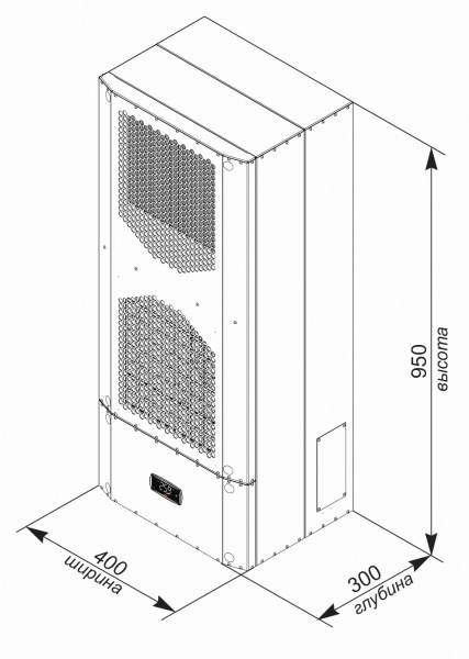Кондиционер для шкафа настенный нержавеющая сталь UNISPLIT MHW-215S(3)SS UNIcontroller