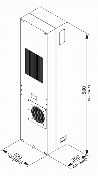 Кондиционер для уличного климатического шкафа UNISPLIT MHW-320E(1)W